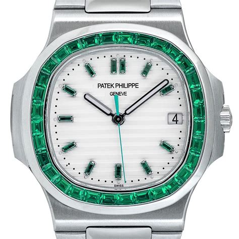 patek philippe 5711 platinum emerald green|Patek Philippe nautilus green.